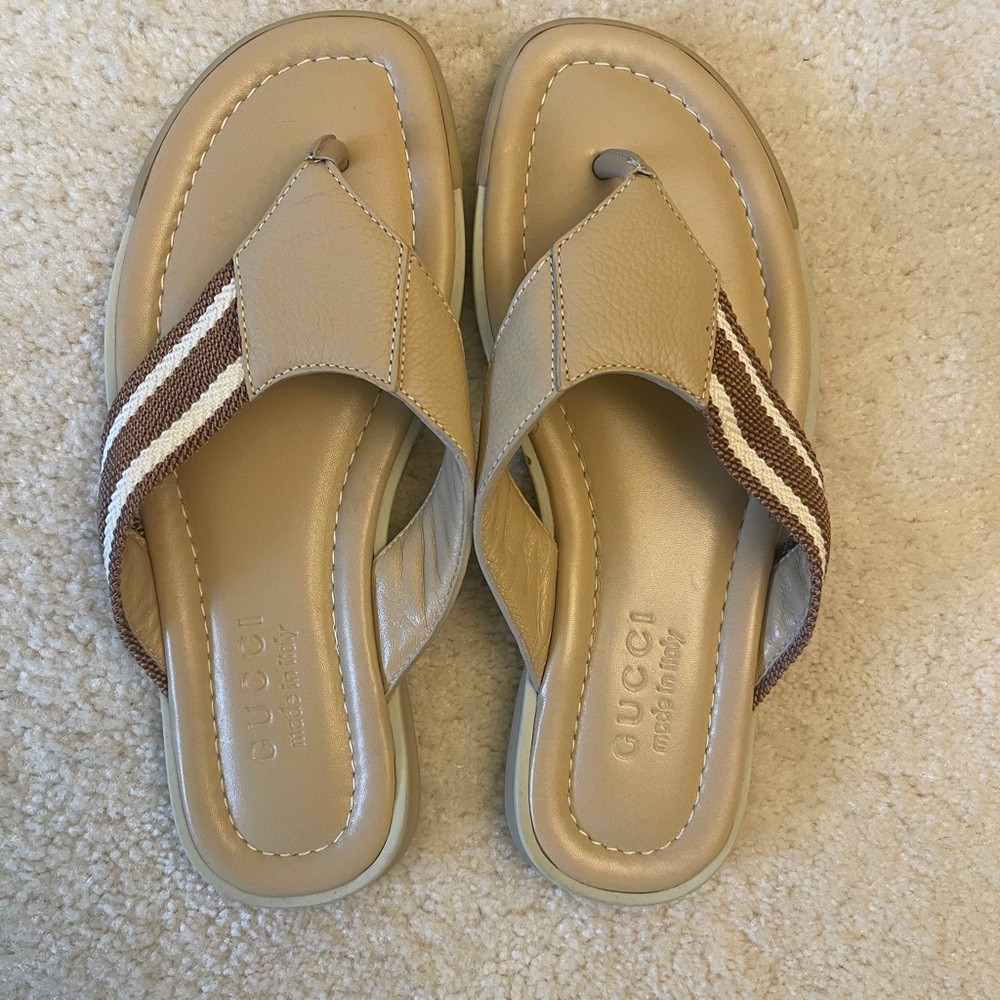 Used Gucci Leather Sandals